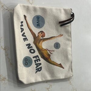 Brand New  cosmetic bag  Canvas Pouch with Inspirational Design